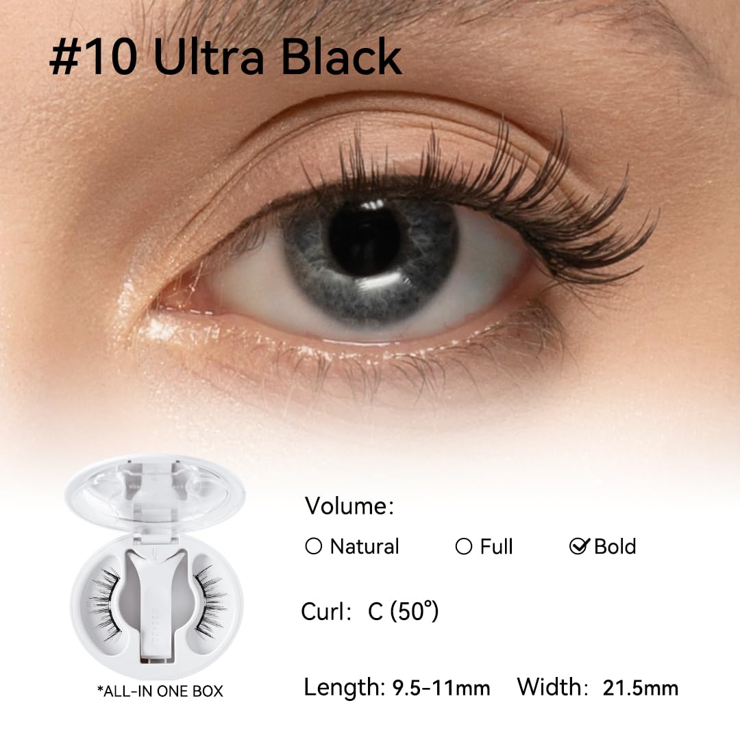 Soft Magnetic Eyelashes All-in-One Box, Reusable, Glue-Free, Waterproof, Lightweight, Natural Style Makeup Cosmetic(副本)