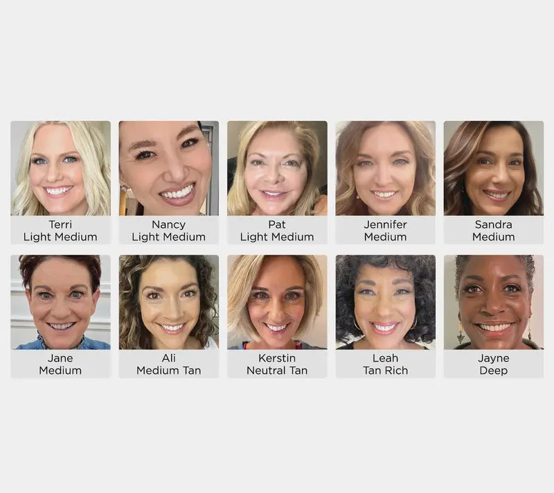 Cosmetics Your Skin But Better CC+ Nude Glow SPF40 w/ Luxe Brush Foundation Makeup Sunscreen Base Coverage Niacinamide