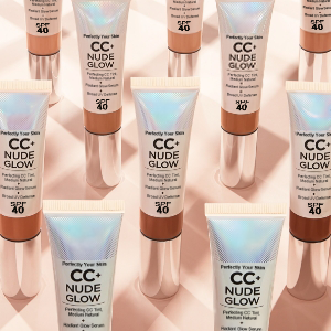 Cosmetics Your Skin But Better CC+ Nude Glow SPF40 w/ Luxe Brush Foundation Makeup Sunscreen Base Coverage Niacinamide