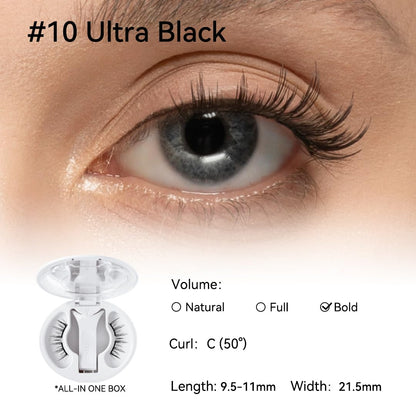Soft Magnetic Eyelashes All-in-One Box, Reusable, Glue-Free, Waterproof, Lightweight, Natural Style Makeup Cosmetic（副本）