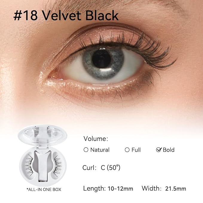 Soft Magnetic Eyelashes All-in-One Box, Reusable, Glue-Free, Waterproof, Lightweight, Natural Style Makeup Cosmetic（副本）