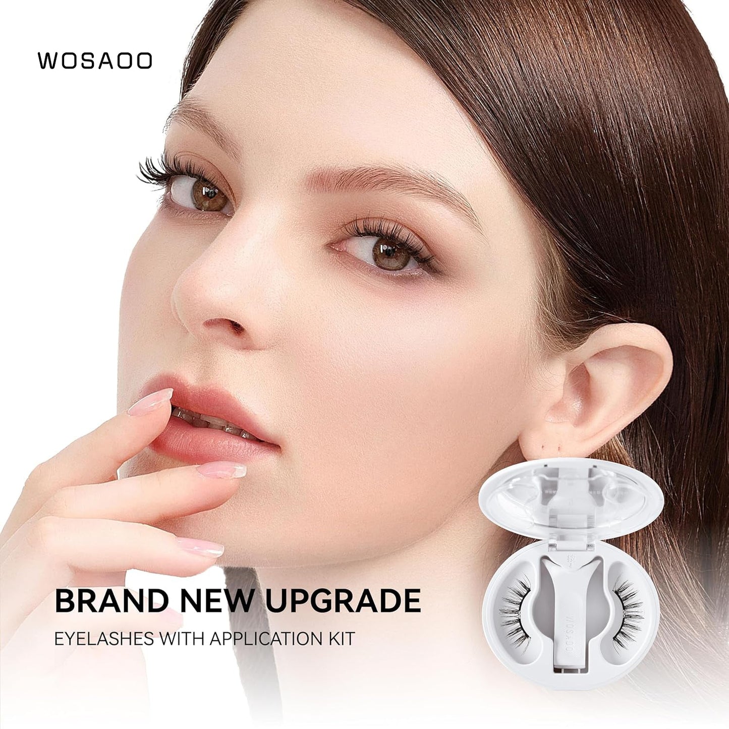 Soft Magnetic Eyelashes All-in-One Box, Reusable, Glue-Free, Waterproof, Lightweight, Natural Style Makeup Cosmetic（副本）
