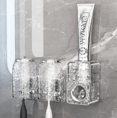 Wall-mounted Punch-free Automatic Toothpaste Dispenser Storage Box