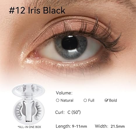 Soft Magnetic Eyelashes All-in-One Box, Reusable, Glue-Free, Waterproof, Lightweight, Natural Style Makeup Cosmetic（副本）